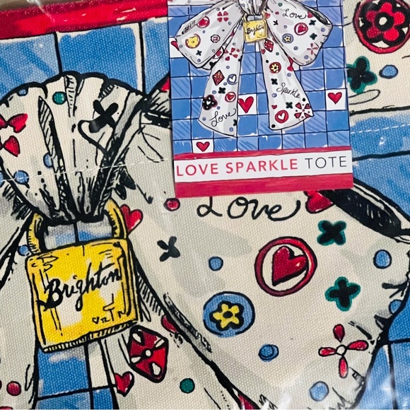 BRIGHTON Love Sparkle Bow Tote NWT - Picture 7 of 10